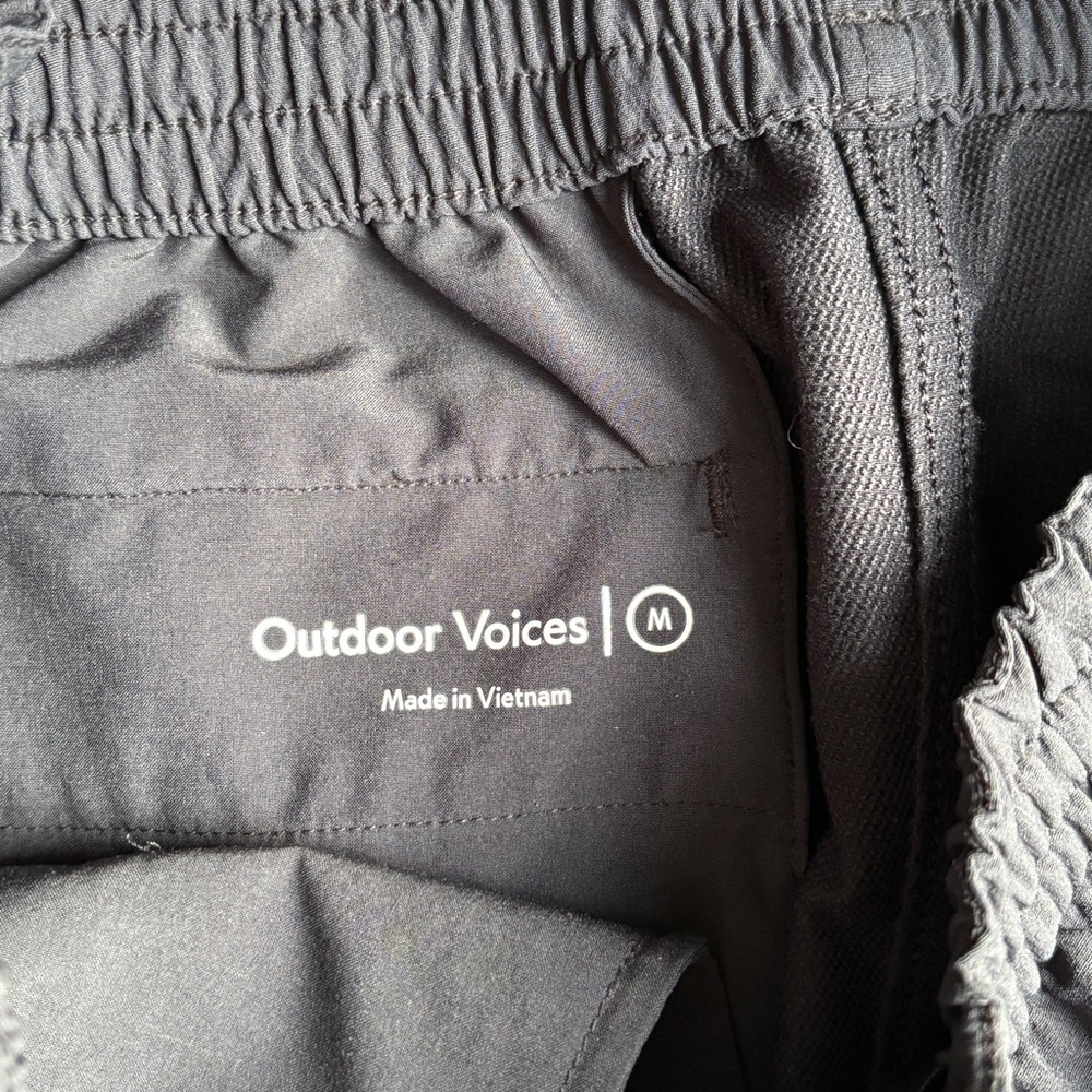 Outdoor Voices RecTrek Pants Black Pockets Quick Dry Sz Medium - Picture 5 of 13
